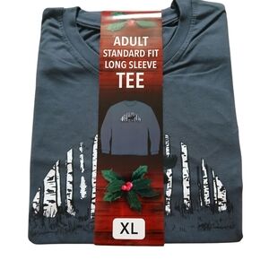 Gray Mens Longsleeve Tee